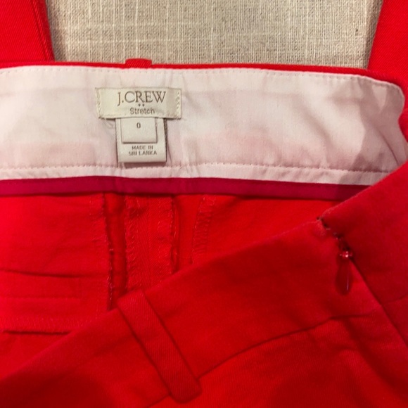 J.Crew Factory City Fit Winnie Pant in red/orange sz:0 - Picture 3 of 6